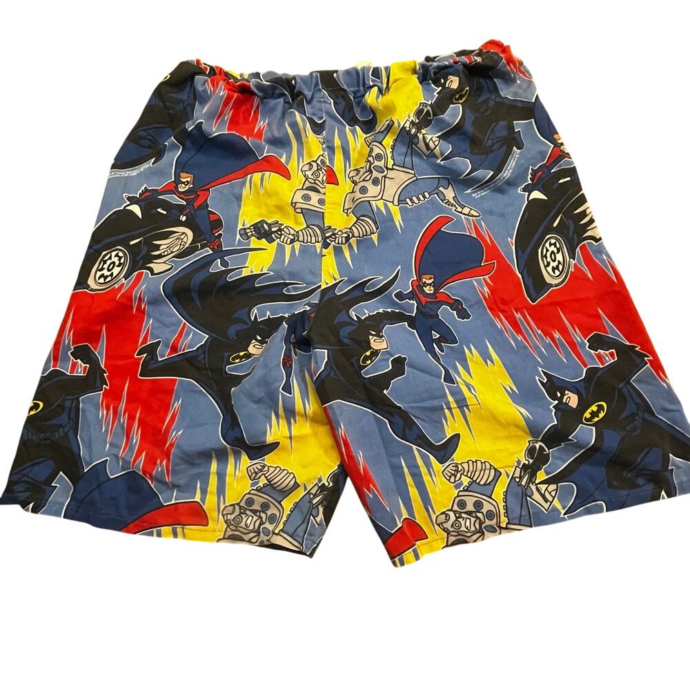 1998 Vintage Batman DC Comics AOP Shorts Cartoon Superhero Men M 34x9.5‎ Shorts
